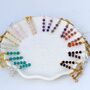 Precious Stone Drop Earrings On Hoops, thumbnail 1 of 10