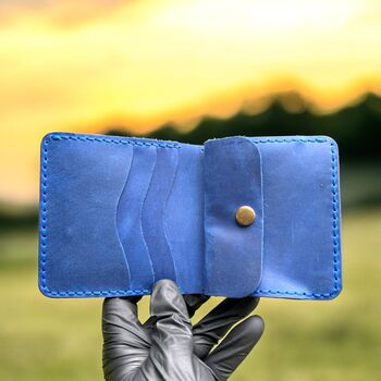 Personalised Embossed Full Grain Handcrafted Leather Wallet, 3 of 10