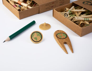 Bamboo Golf Tees And Accessories Golf Gift Set, 5 of 6