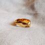 Gold Vermeil Waved Ring, thumbnail 1 of 5