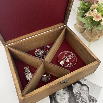 Personalised Bling Wooden Jewellery Box, 6 of 6