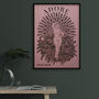 Empowering 'Adore Every Inch' Pink Papercut Wall Art, thumbnail 1 of 9