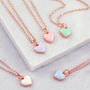 Valentines Gift Enamel Heart Necklace, thumbnail 11 of 11