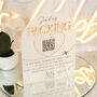 Manhattan Honeymoon Fund Qr Code Acrylic Sign, thumbnail 1 of 4