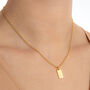 Gold Pave Bar Necklace, thumbnail 1 of 9