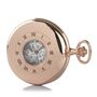 Rose Gold Plated Half Double Hunter Pocket Watch, thumbnail 2 of 3