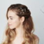 Star Swarovski Crystal Wedding Hairpins Set Lunaria, thumbnail 3 of 8