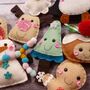 Cute Christmas Garland With Five Characters, thumbnail 3 of 12