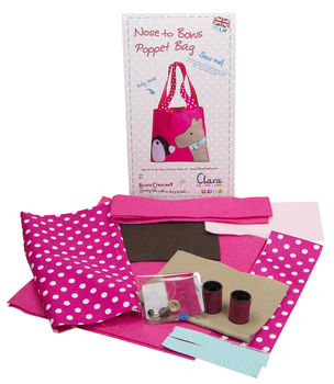 Nose To Bows Poppet Bag Felt Sewing Kit, 3 of 3