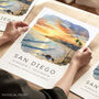 San Diego California Travel Destination Art Print Gifts, thumbnail 1 of 7