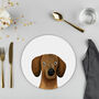Sig The Dachshund Placemat, thumbnail 1 of 2