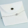 Sterling Silver Crystal Circle Charm Bracelet, thumbnail 4 of 5