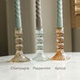 Coloured Cut Glass Candlestick, thumbnail 3 of 3