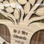 Personalised Oak Tree Wedding Guest Book Alternative – Wooden Drop Box, thumbnail 2 of 3
