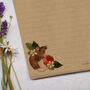 A4 Kraft Letter Writing Paper With Mice And Florals, thumbnail 2 of 4