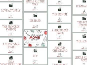 Personalised Movie Advent Calendar Countdown To Christmas, 8 of 8