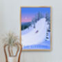 Go Sledding Travel Poster Art Print, thumbnail 5 of 8