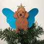 Brown Poodle Tree Topper, thumbnail 1 of 4