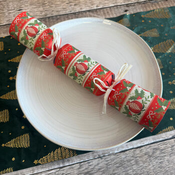 Folklore Eco Friendly 12 Inch Red Christmas Crackers X Six, 6 of 7