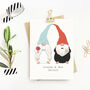 Gnome Couple Personalised Wedding Card, thumbnail 1 of 3