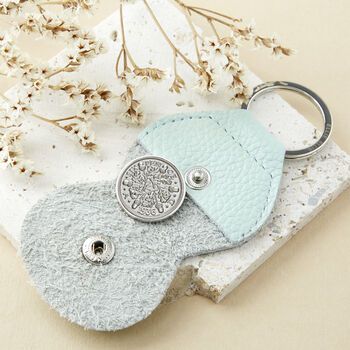 90th Birthday 1936 Sixpence Keepsake Coin Keyring, 2 of 9