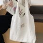 Summer Beach White Bubble Large Lightweight Shoulder Tote Bags, thumbnail 1 of 4