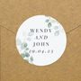 Personalised Wedding Botanical Sticker Set, thumbnail 3 of 4