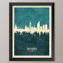 Portsmouth Skyline Print And Box Canvas, thumbnail 3 of 6