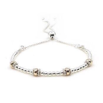40th Birthday 9ct Gold And Silver Milestone Bracelet, 5 of 10