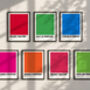 Crisptone Art Prints | British Crisp Classic Paint Swatches | Set Of Seven, thumbnail 1 of 9