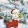 Personalised Sparkle Cat Christmas Decoration, thumbnail 1 of 3