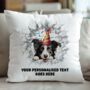 Personalised Border Collie Birthday Break Through Dog, thumbnail 5 of 8