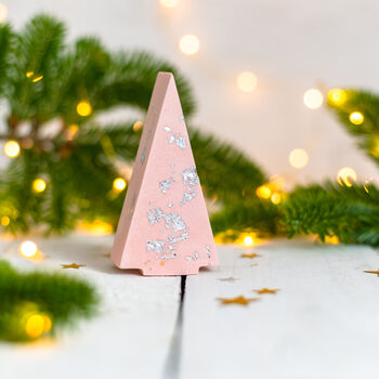 Pastel And Silver Jesmonite Christmas Tree Decoration, 5 of 12