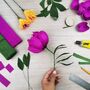 Peony Crepe Paper Bouquet Craft Kit, thumbnail 3 of 7