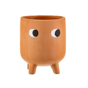 Mini Terracotta Plant Pot With Googly Eyes, 2 of 3