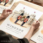 London Travel Destination Cards For Windsor Castle, thumbnail 1 of 7