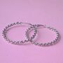 Chain Link Hoop Earrings, thumbnail 1 of 2