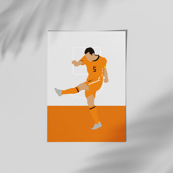 Giovanni Van Bronckhorst Netherlands Football Poster, 3 of 3