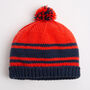 Unisex Hat Knitting Kit Poppy Red, thumbnail 4 of 7