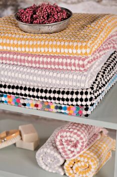 Dotted Ultra Absorbent Cotton Towel, 4 of 5