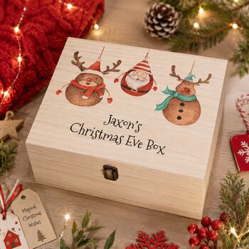 Personalised Santa Reindeer Christmas Eve Box, 3 of 4