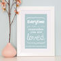 Personalised 'You Are Loved' Art Print, thumbnail 10 of 10