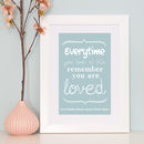 Personalised 'you Are Loved' Art Print By Cherry Pete ...