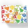 Festive Shapes Christmas Wrapping Paper, thumbnail 1 of 2