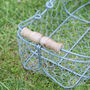 Three Green Wire Garden Trug Baskets, thumbnail 4 of 6