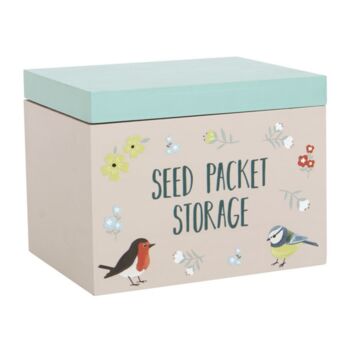 British Garden Birds Seed Packet Storage Box, 2 of 5