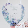 Personalised Forget Me Not Floral Earring Holder Hanger, thumbnail 2 of 6