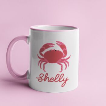 Crab Personalised Mug, Ocean Red Crab Gift, 3 of 4