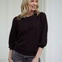 Belle Jersey Puffed Sleeve Top, thumbnail 3 of 6