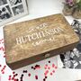 Personalised Wooden Couple's Keepsake Box, thumbnail 11 of 12